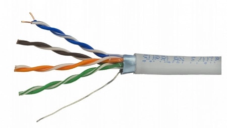 Кабель UTP 5E 4x2xAWG24 OUTDOOR, с тросом, медь, test 100м (305м/бухта) (06-522) ELETEC