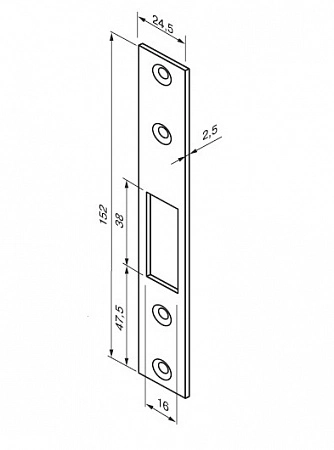 Abloy Abl 4614 запорная планка